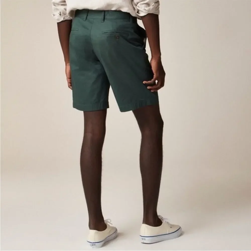 J.Crew Portsider 9” Chino Shorts Stretch Green Mens 38 NWT Mens Summer Shorts